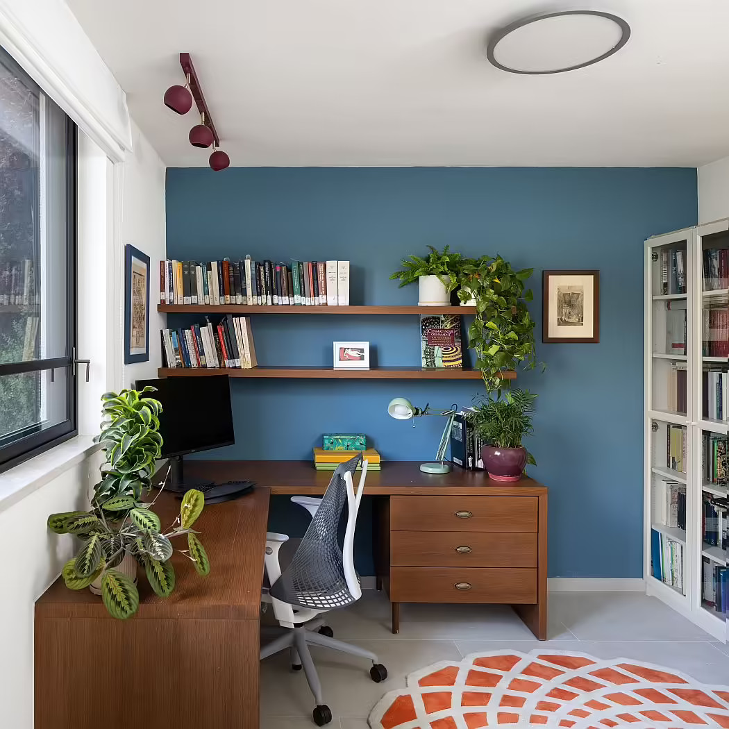 bureau bleu