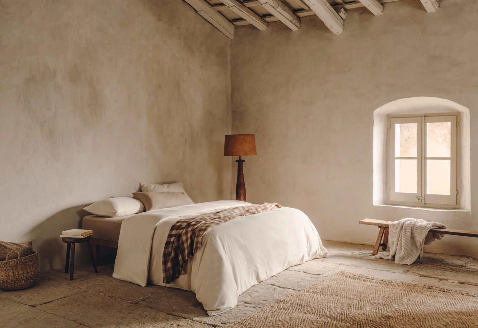 chambre rustique avec poutres