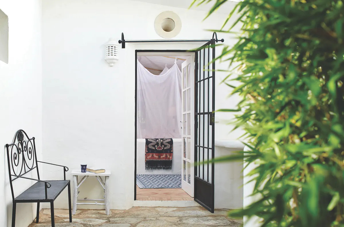 terrasse en pierres chambre
