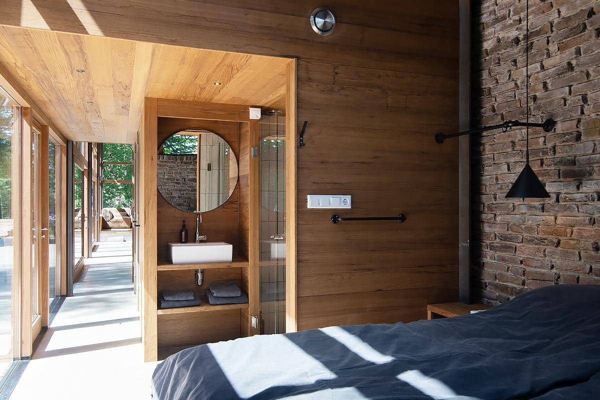 chambre avec salle de bain design