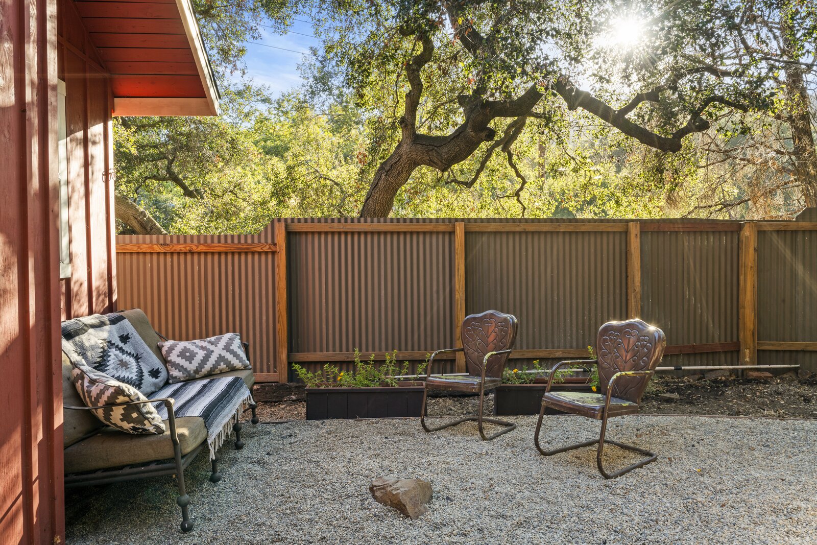 terrasse en gravillons
