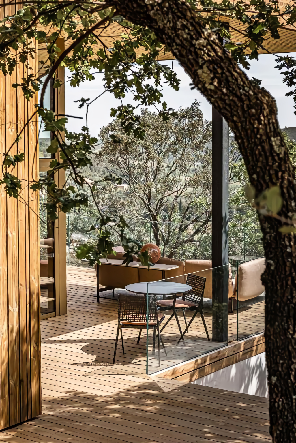 terrasse maison en bois design Souki Lodges & Spa terrasse maison en bois design Souki Lodges & Spa
