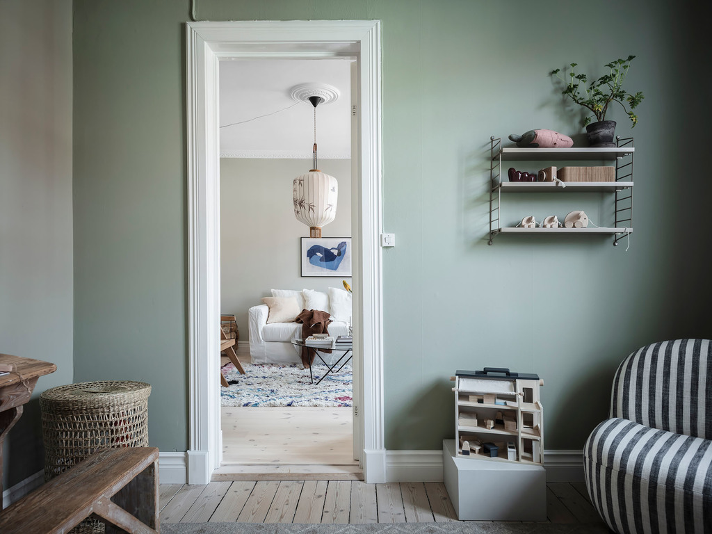 chambre enfant verte