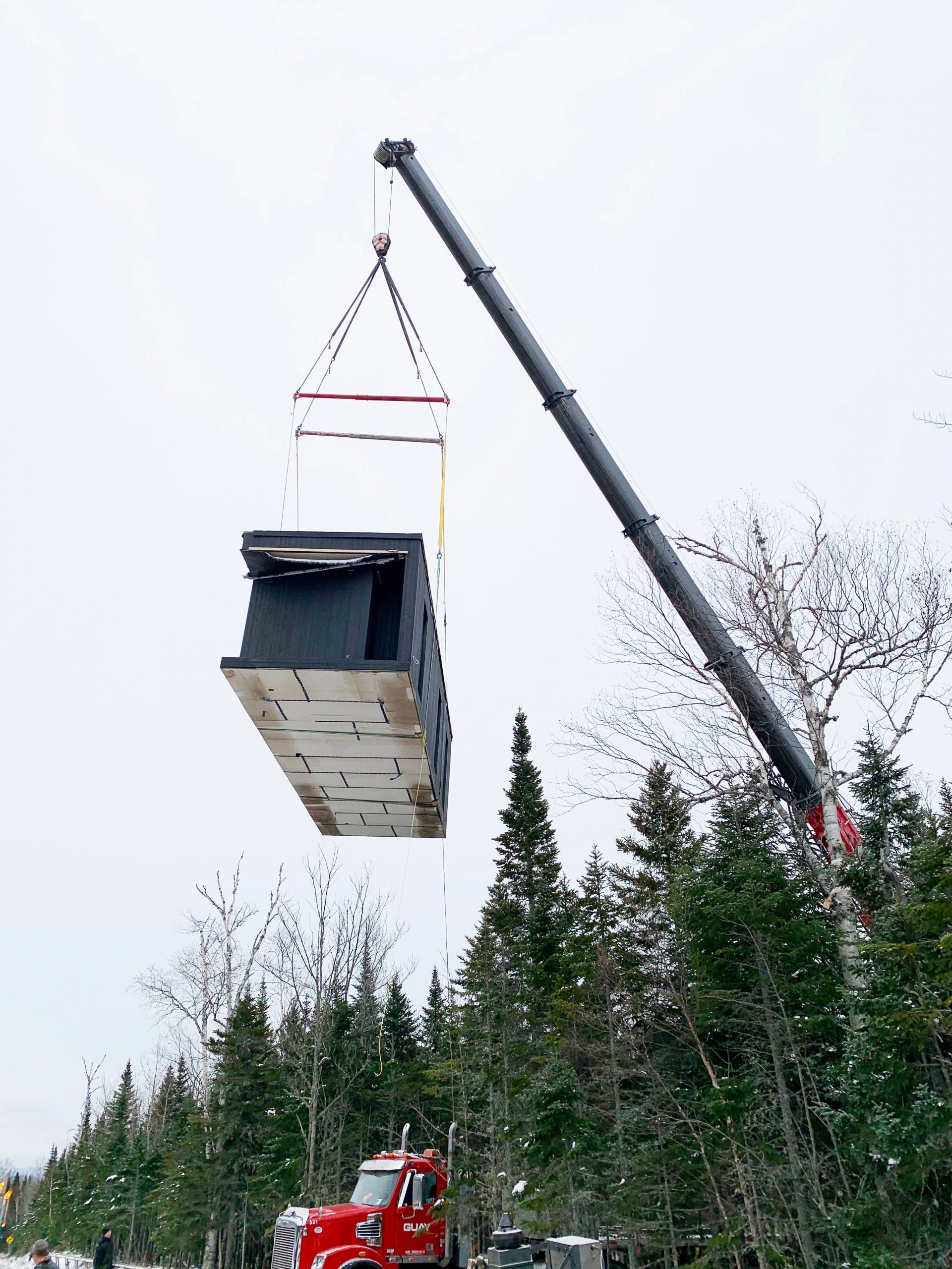 livraison maison préfabriquée sur site