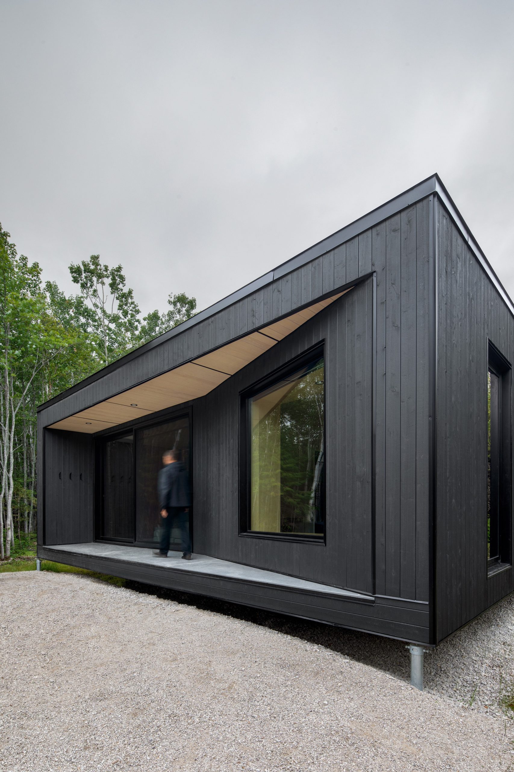 entrée maison contemporaine