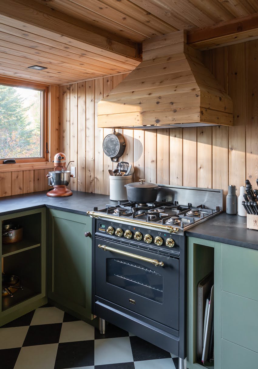 cuisine verte maison en bois cuisine verte maison en bois