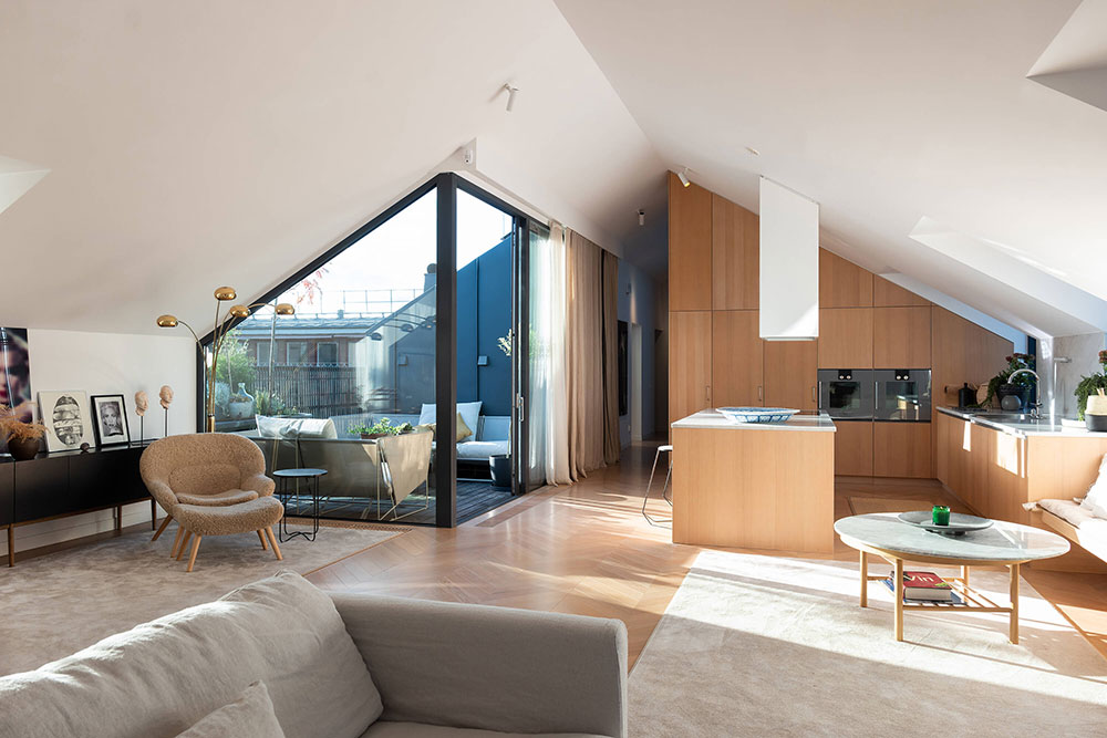 cuisine ouverte avec îlot appartement design cuisine ouverte avec îlot appartement design