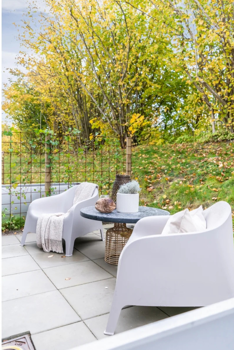 terrasse carrelage gris