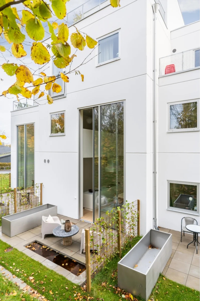 façade duplex en Suède