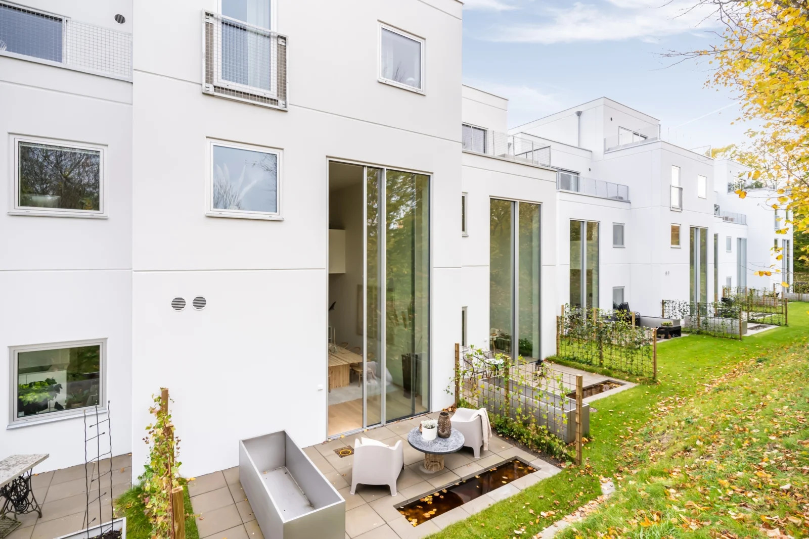 façade duplex en Suède