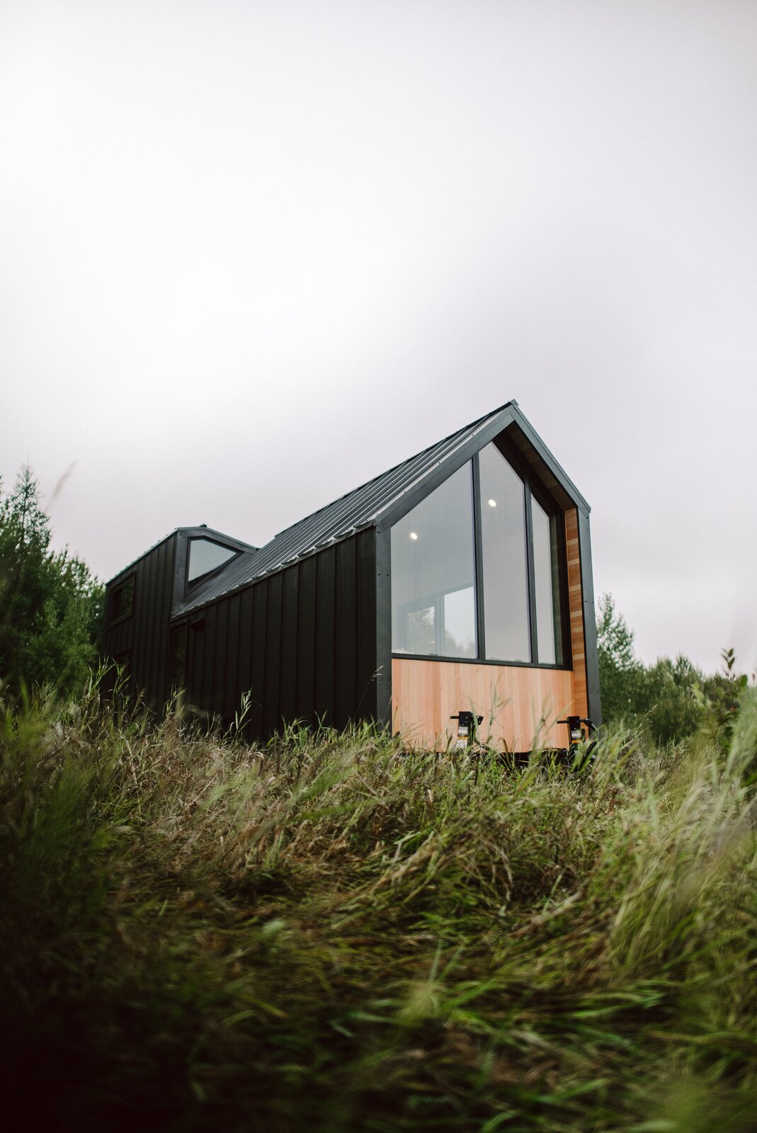 façade tiny house bois et métal façade tiny house bois et métal