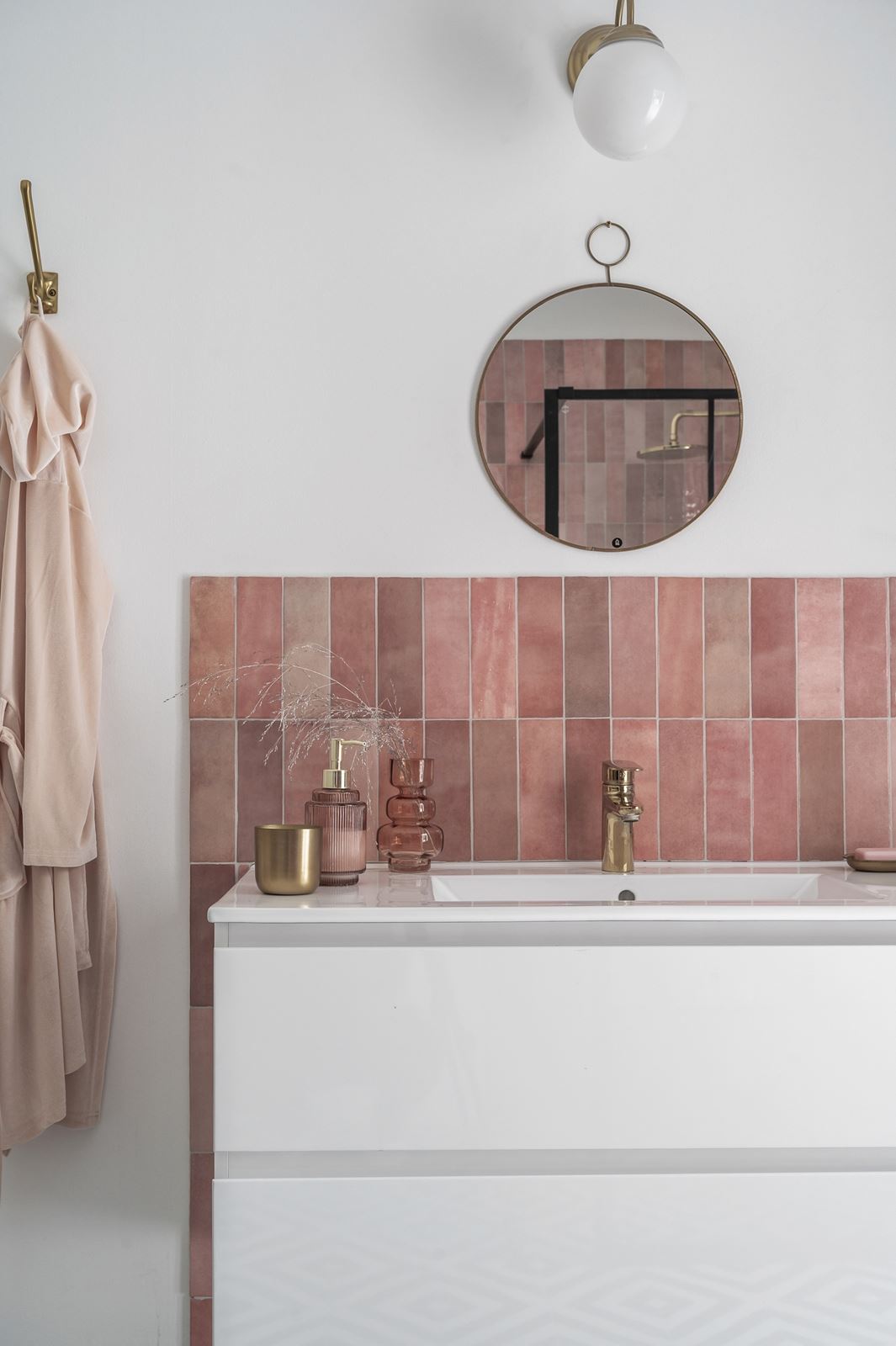 salle de bain design carrelage rose salle de bain design carrelage rose