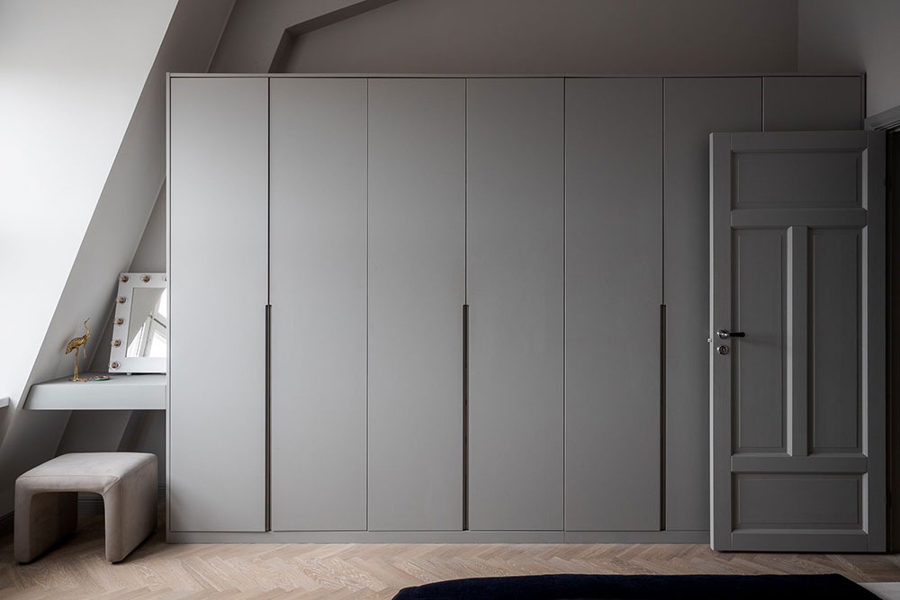dressing laqué gris