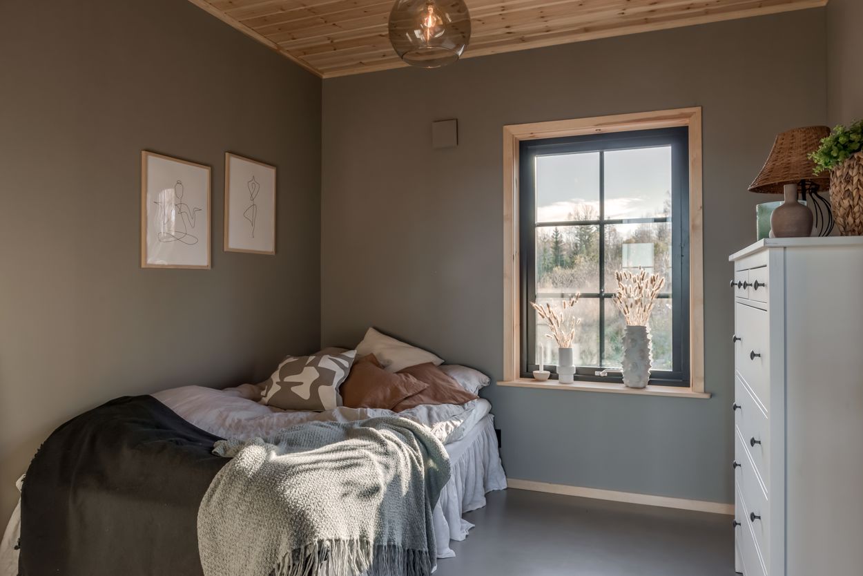 chambre enfant grise