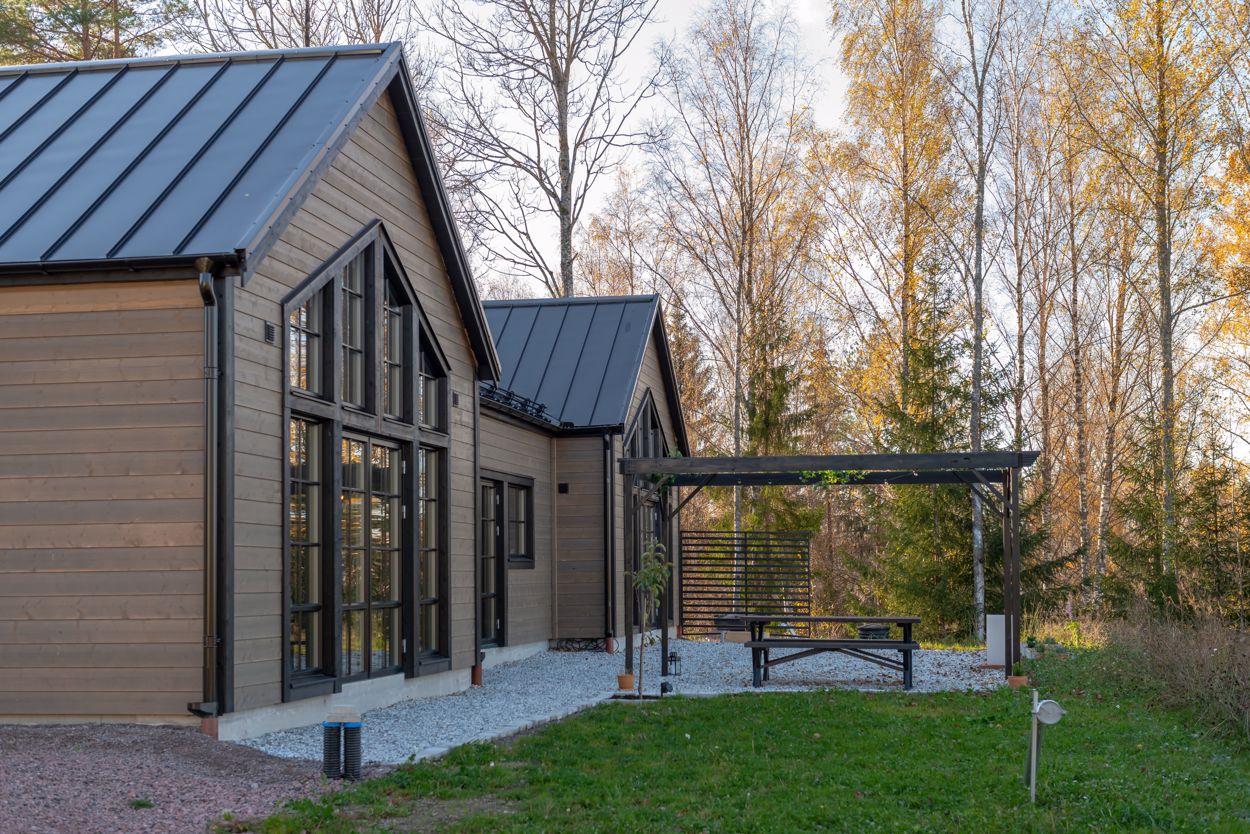 façade maison en bois