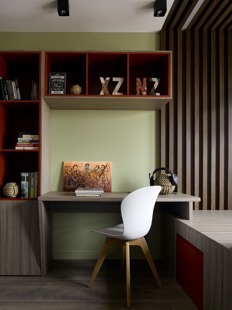 espace bureau dans chambre