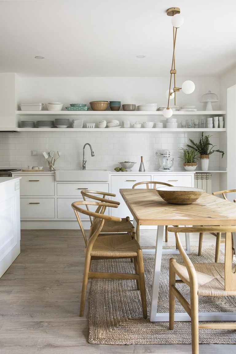 cuisine blanche et bois