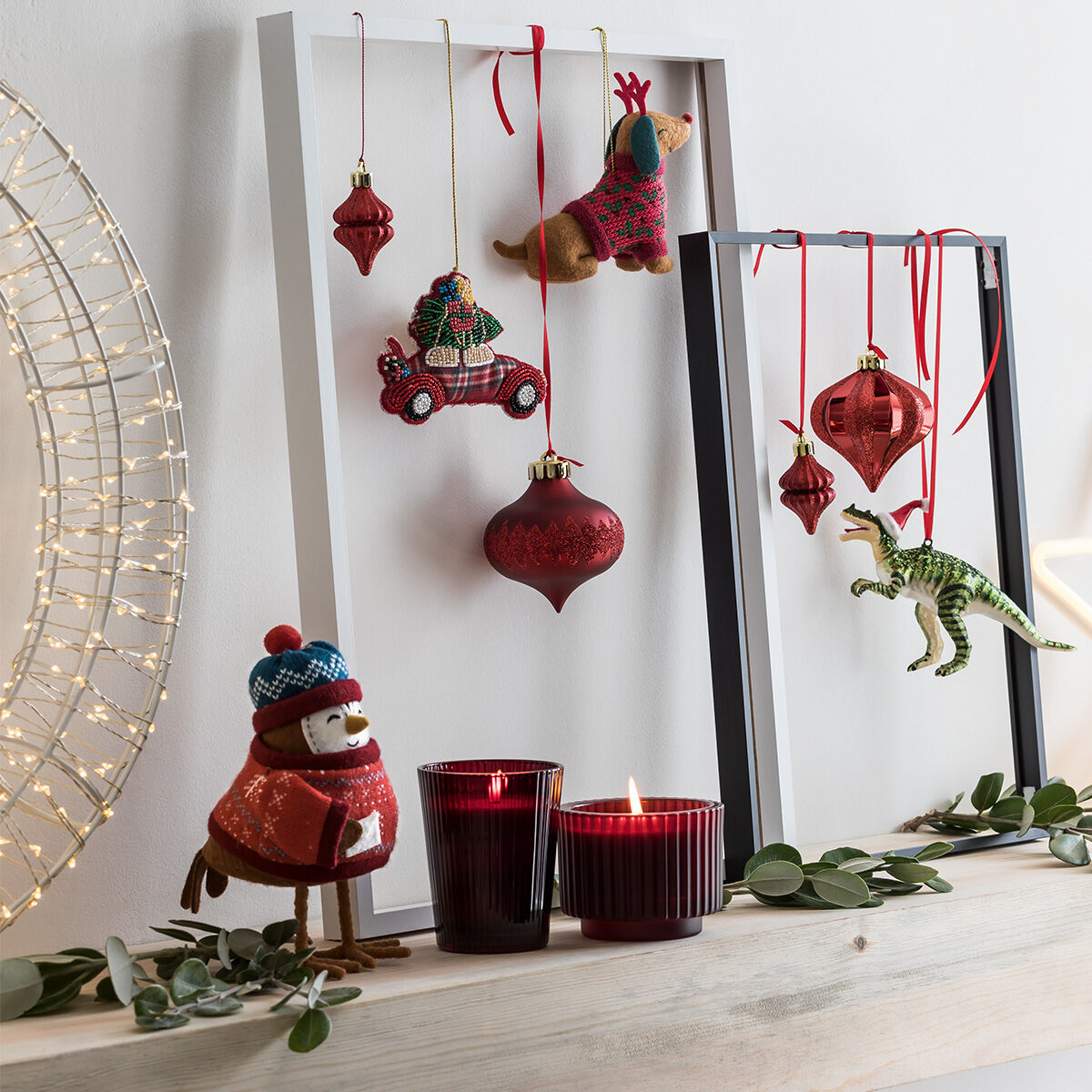 manteau cheminée décoré pour Noël manteau cheminée décoré pour Noël