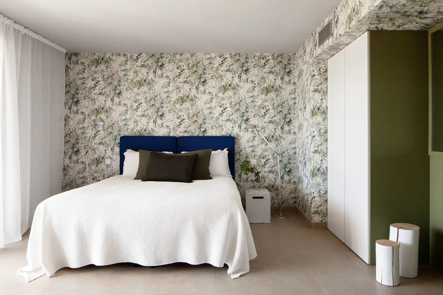 chambre papier-peint végétal chambre papier-peint végétal