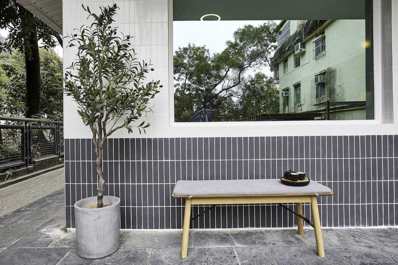 terrasse avec banc terrasse avec banc