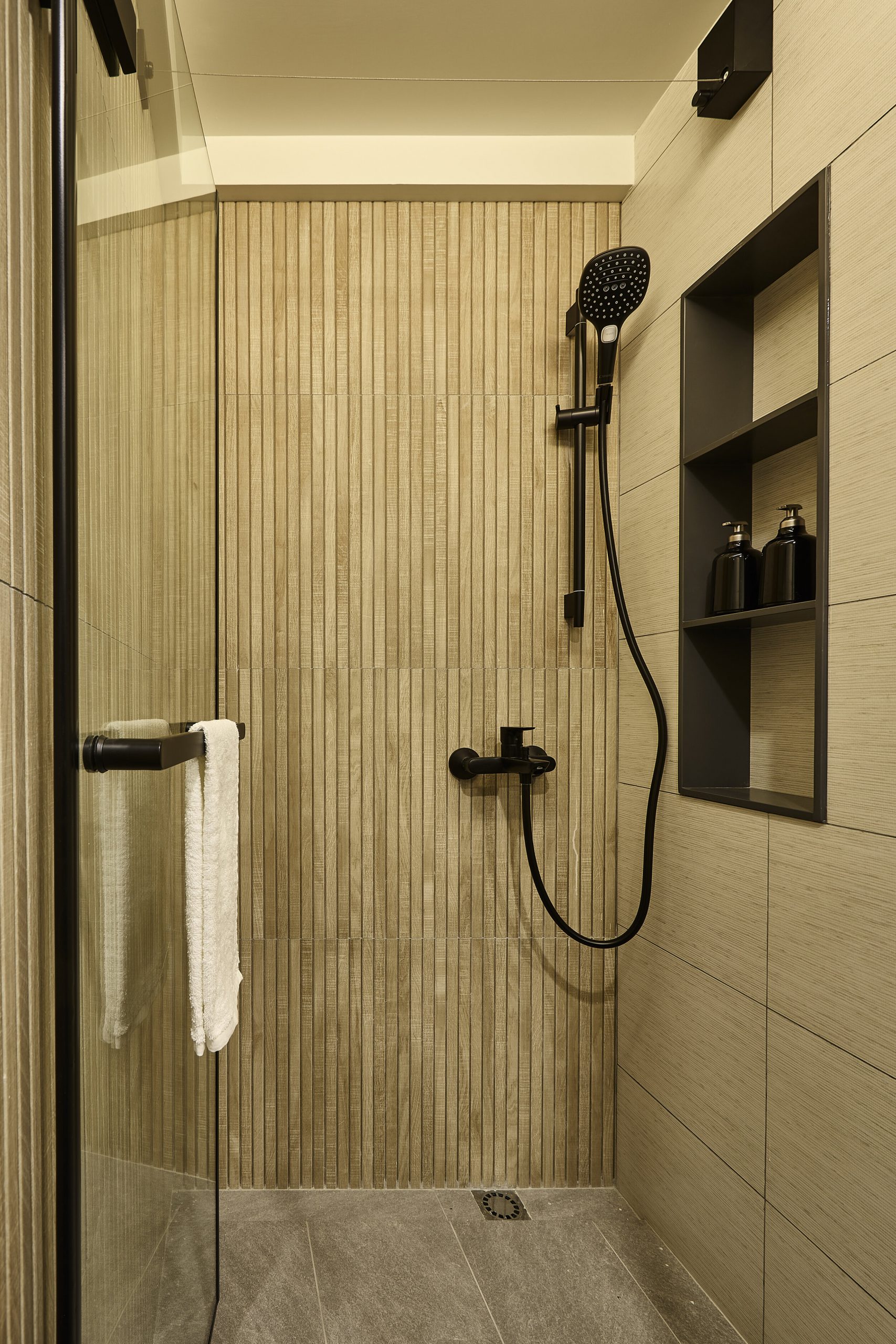 douche avec murs bois douche avec murs bois