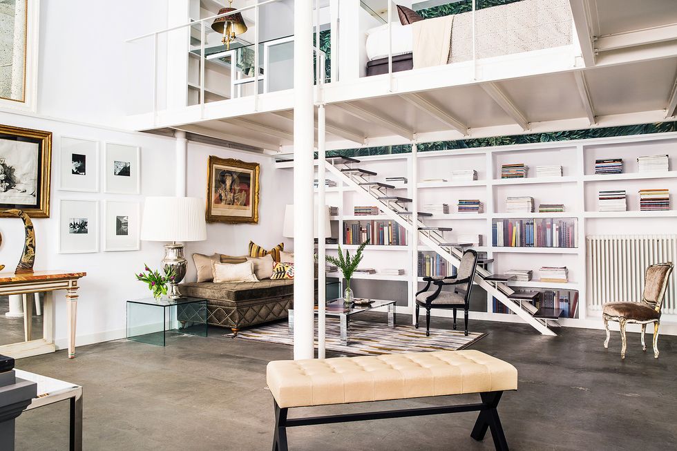 salon loft avec mezzanine decoration contemporaine salon loft avec mezzanine decoration contemporaine