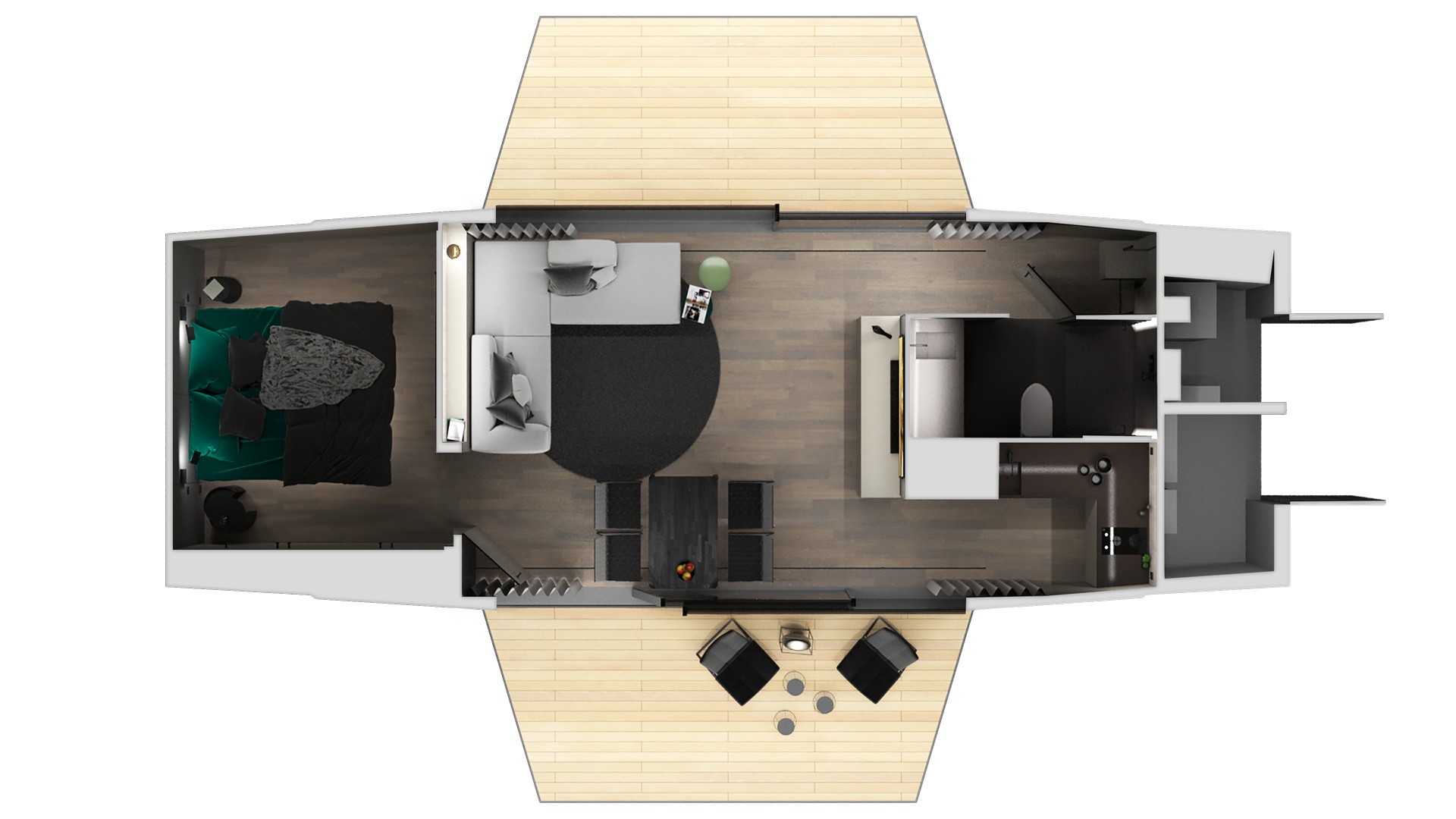 plan 2D maison design 60m2 plan 2D maison design 60m2