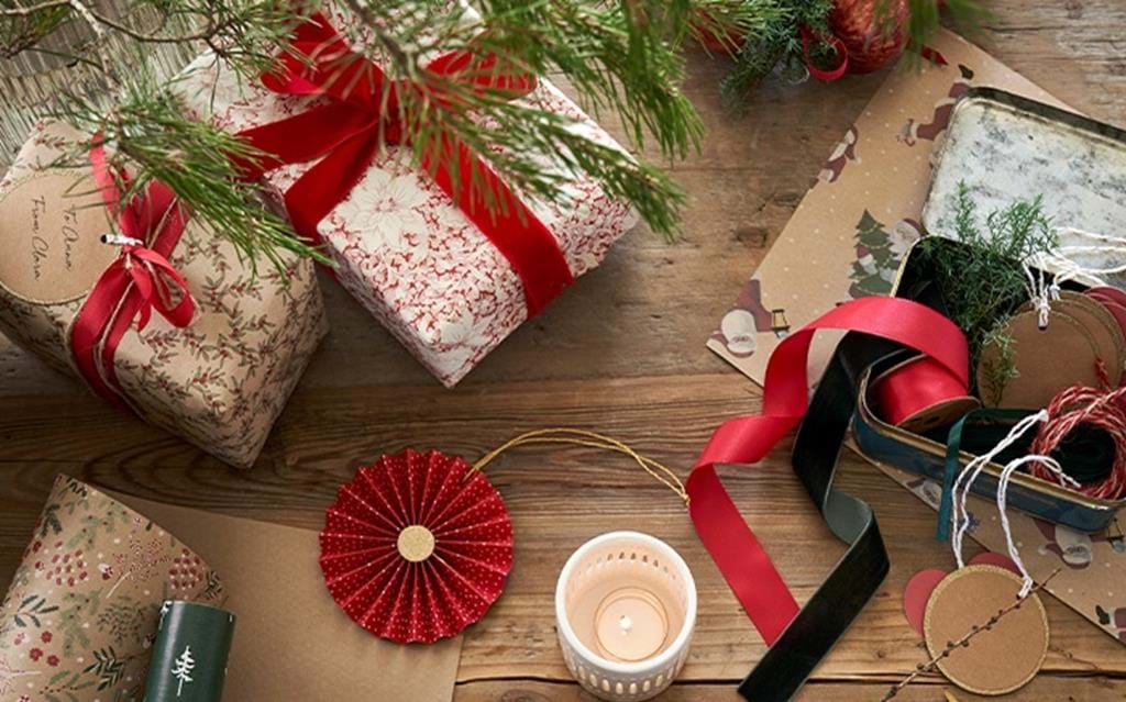 cadeaux Noël rouge et vert