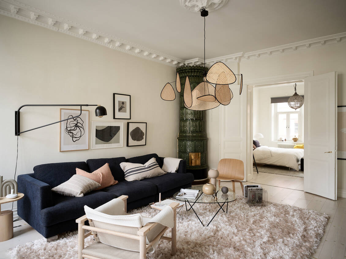 salon appartement décoration scandinave
