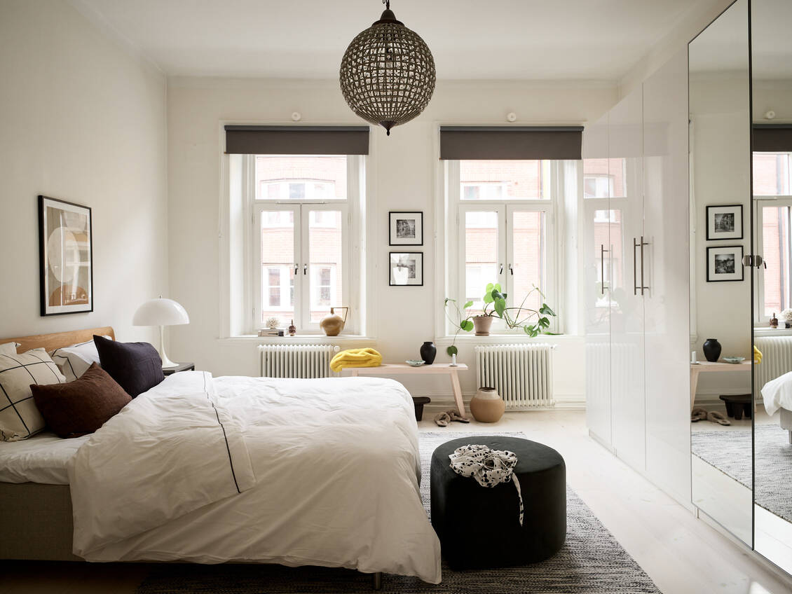 chambre appartement décoration scandinave