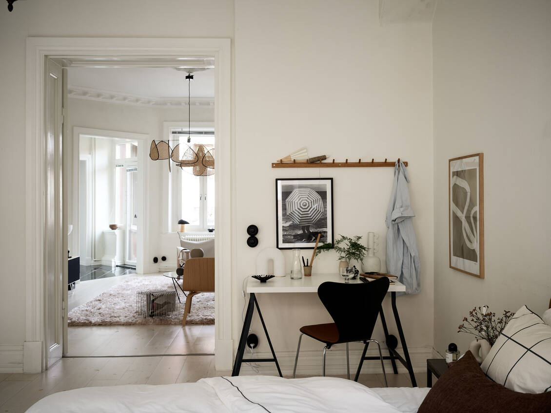 chambre appartement décoration scandinave