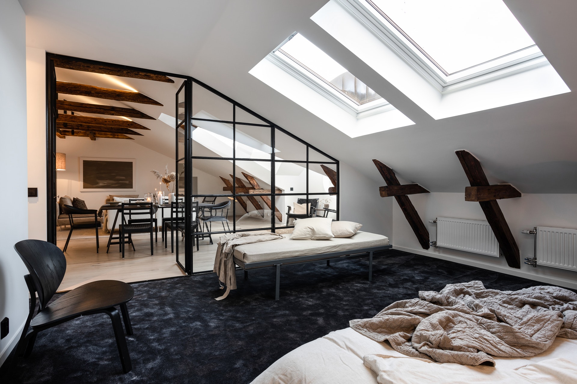 chambre avec verrière