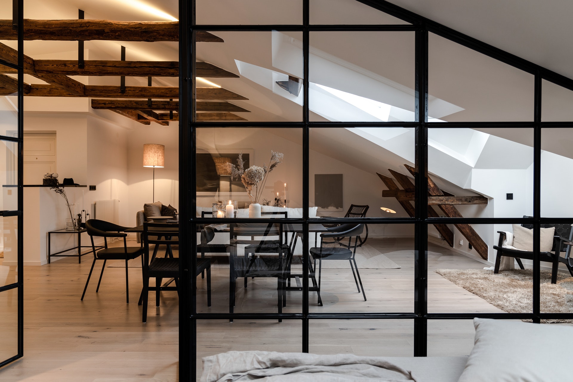 chambre avec verrière