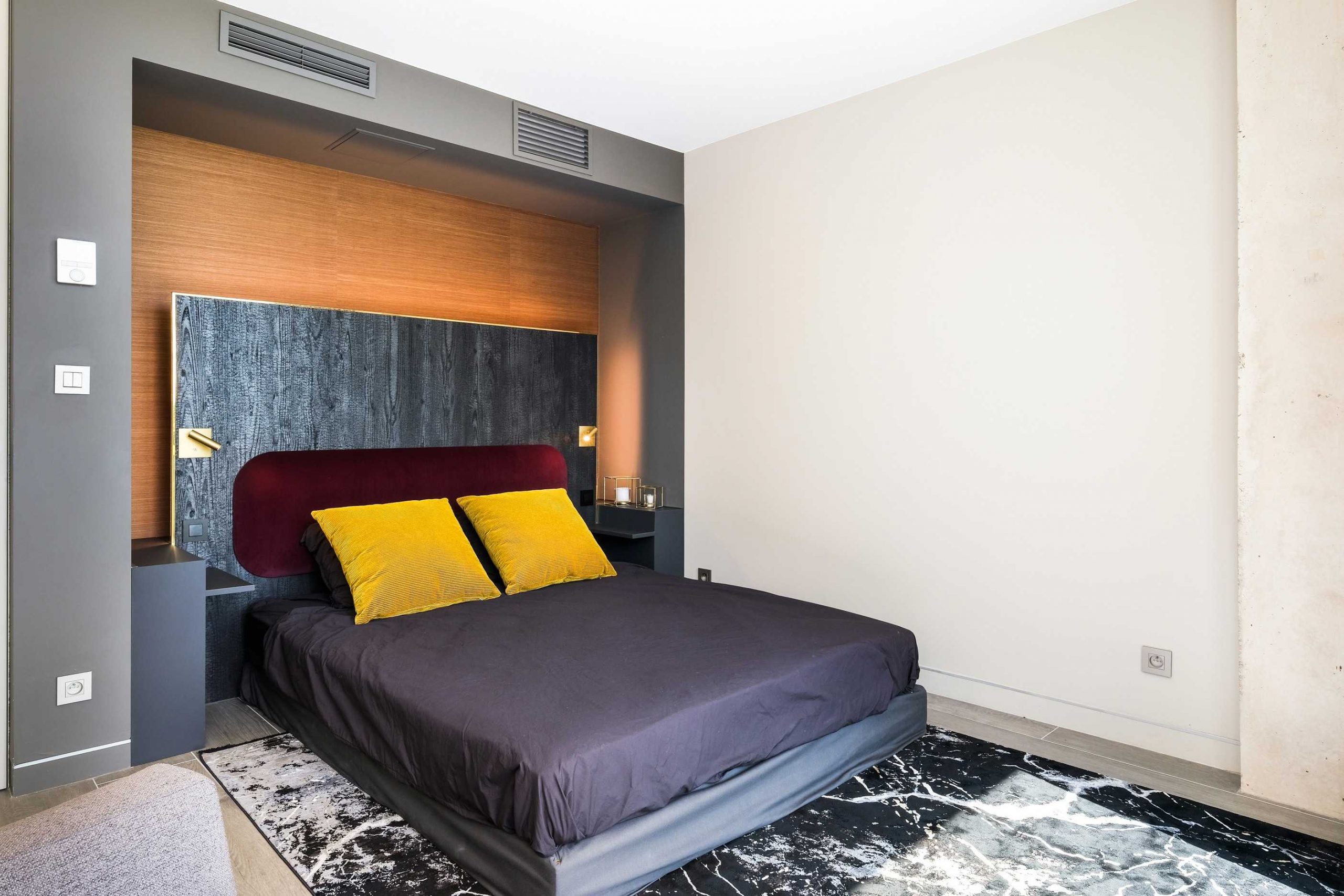 chambre design tête de lit bois chambre design tête de lit bois