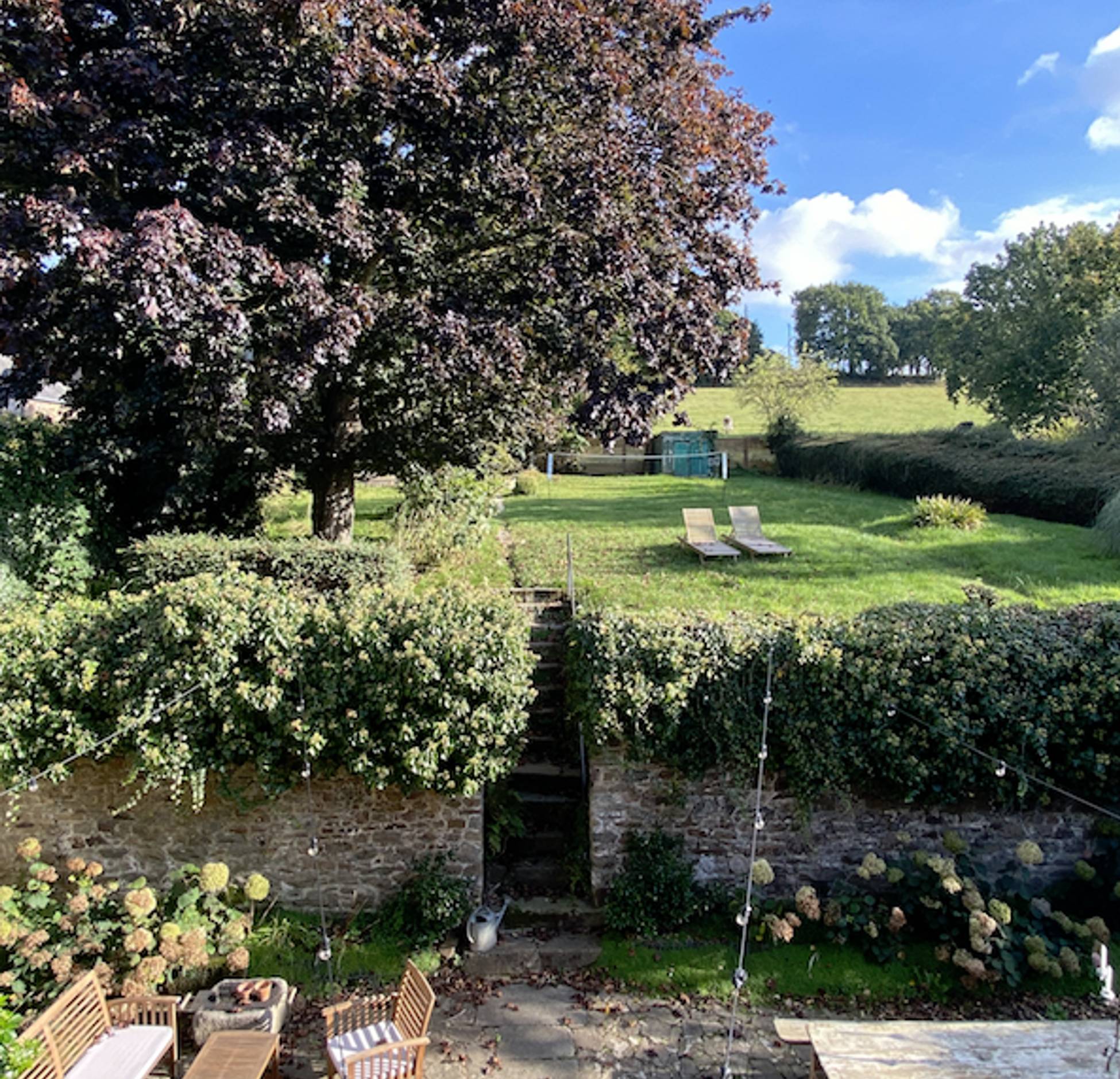 jardin à la campagne