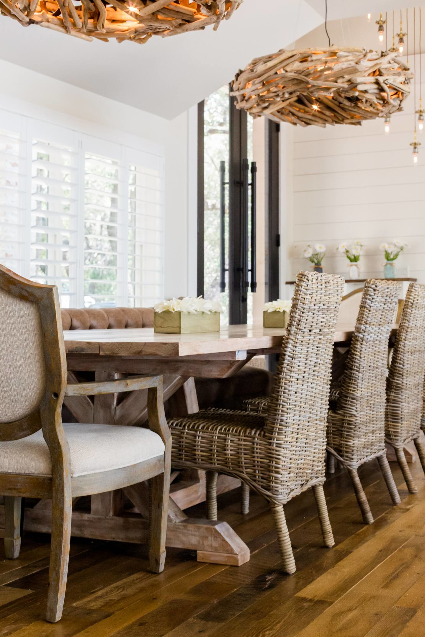 salle à manger décoration naturelle