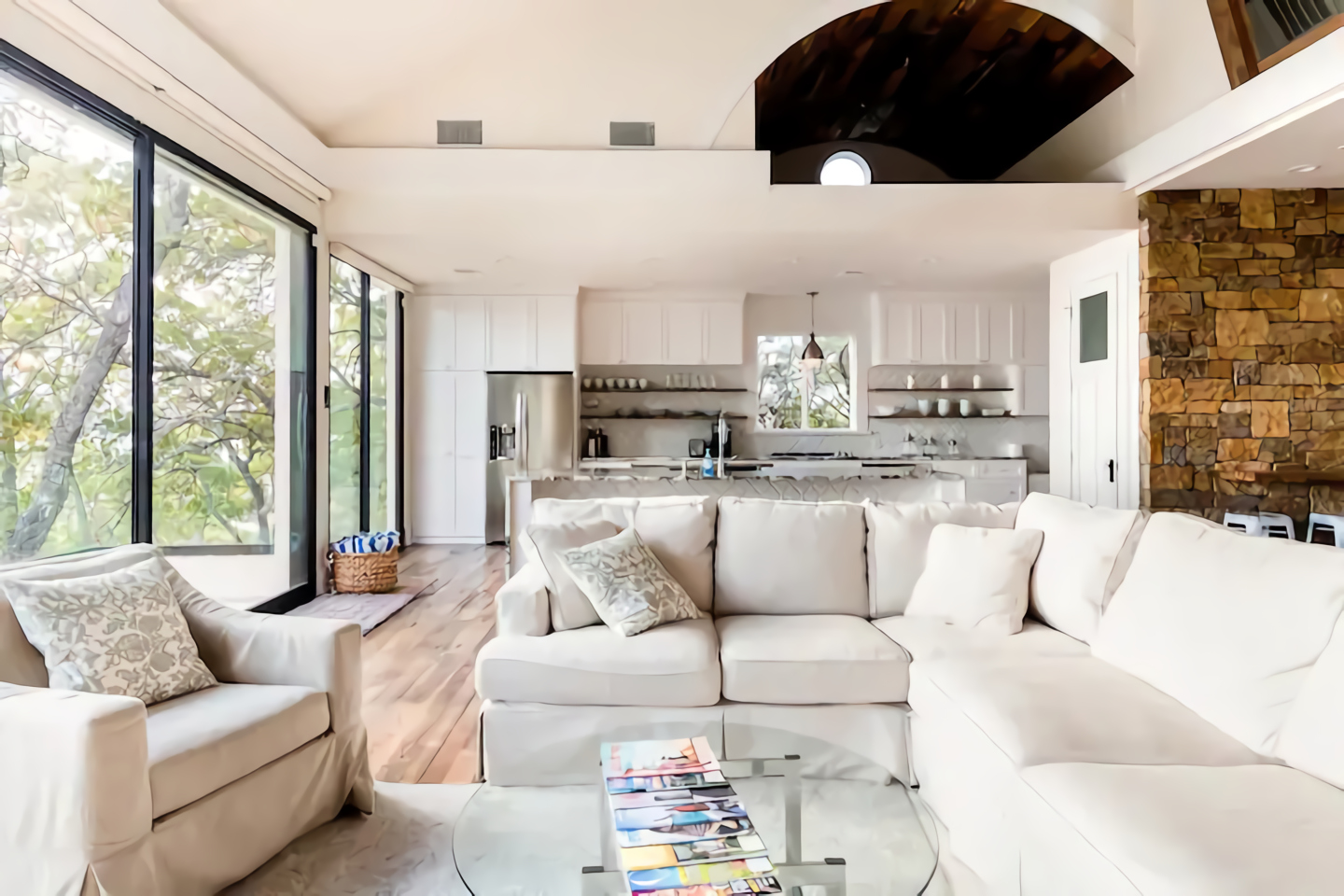 salon maison contemporaine