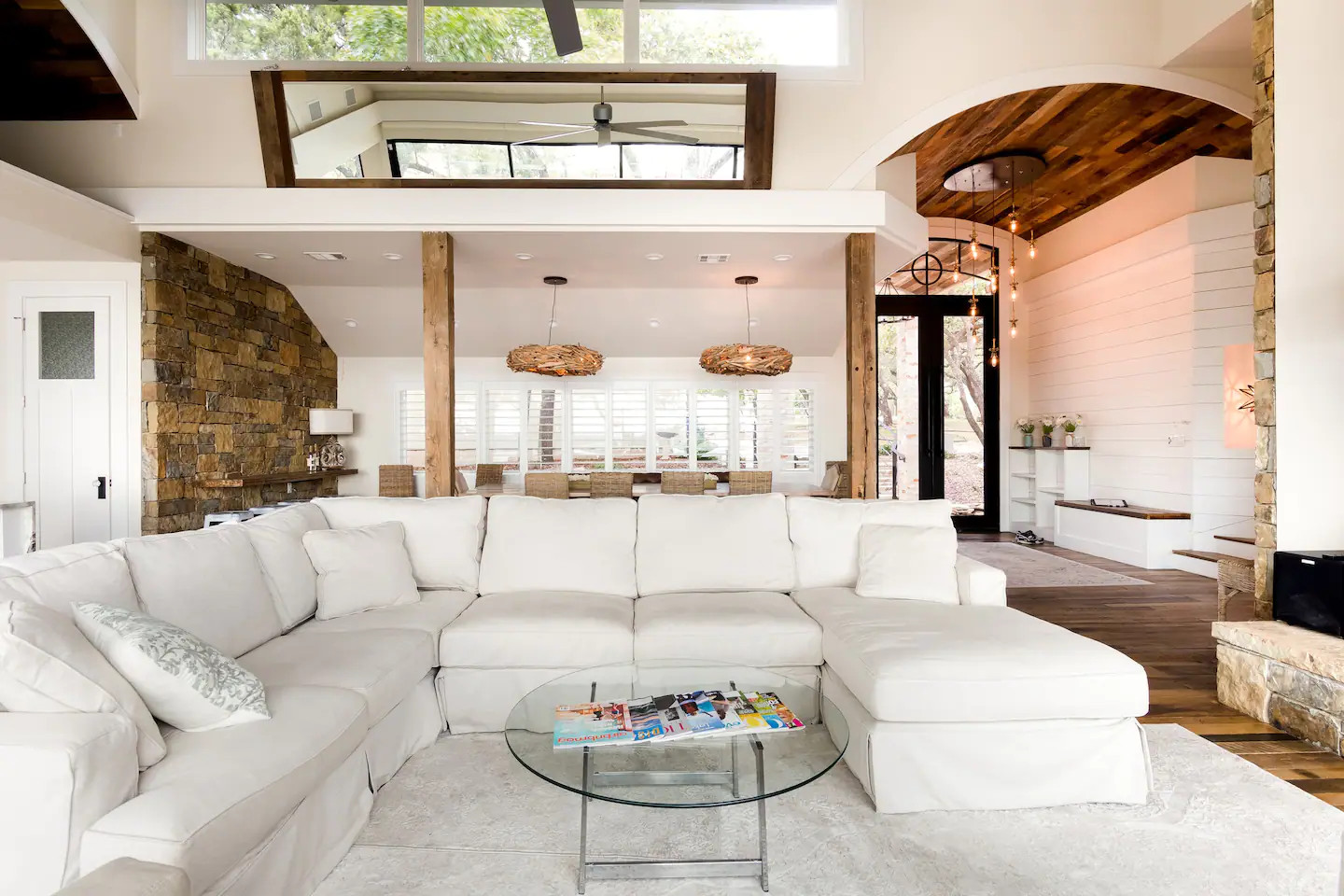 salon maison contemporaine