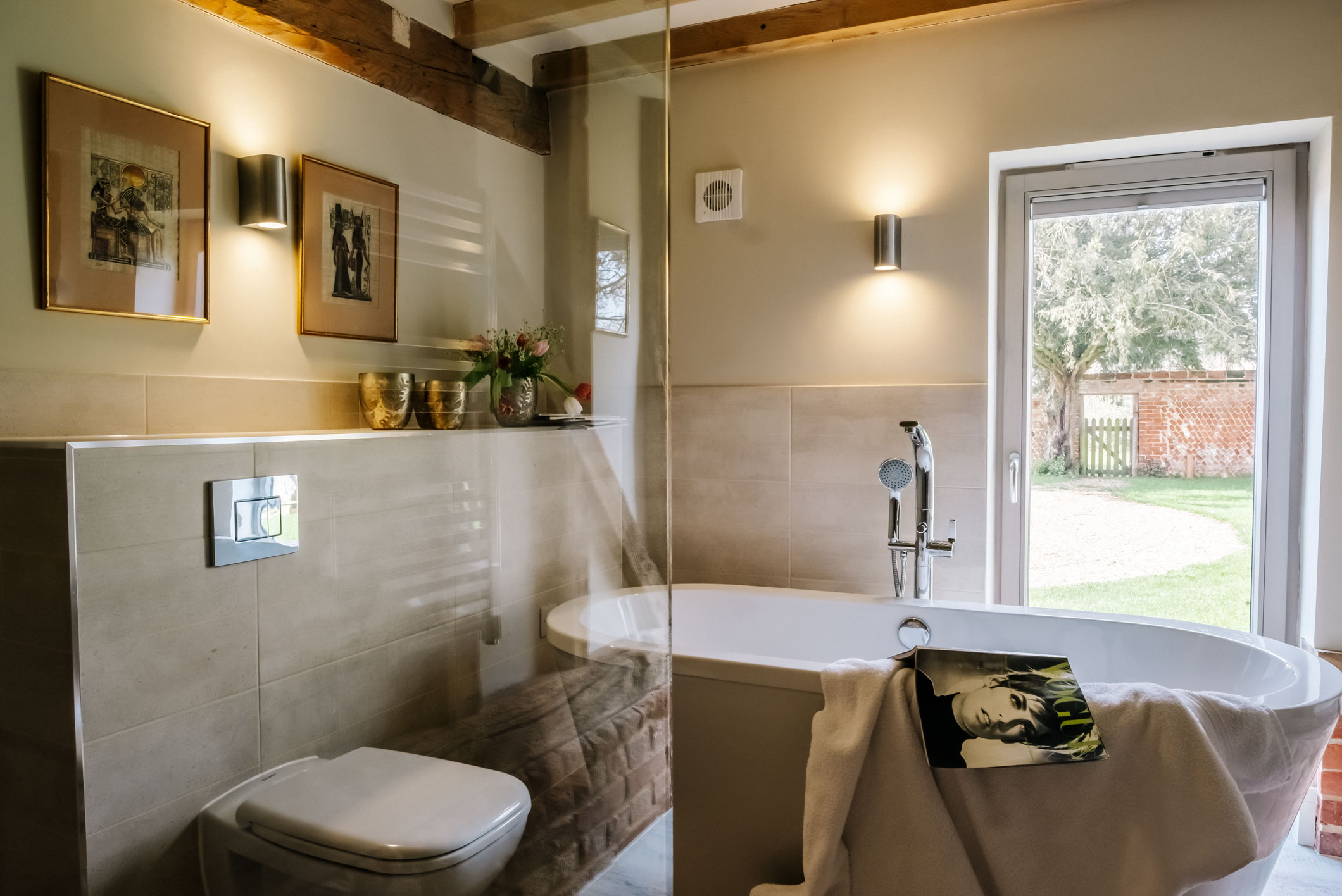 salle de bain avec poutres salle de bain avec poutres