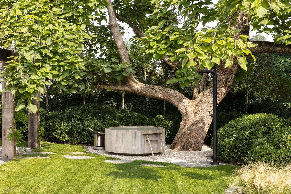 jardin avec spa jardin avec spa
