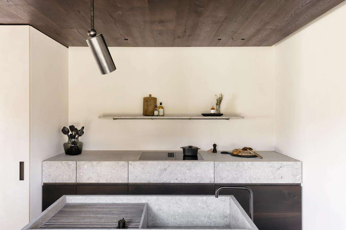 cuisine design béton maison rénovée cuisine design béton maison rénovée
