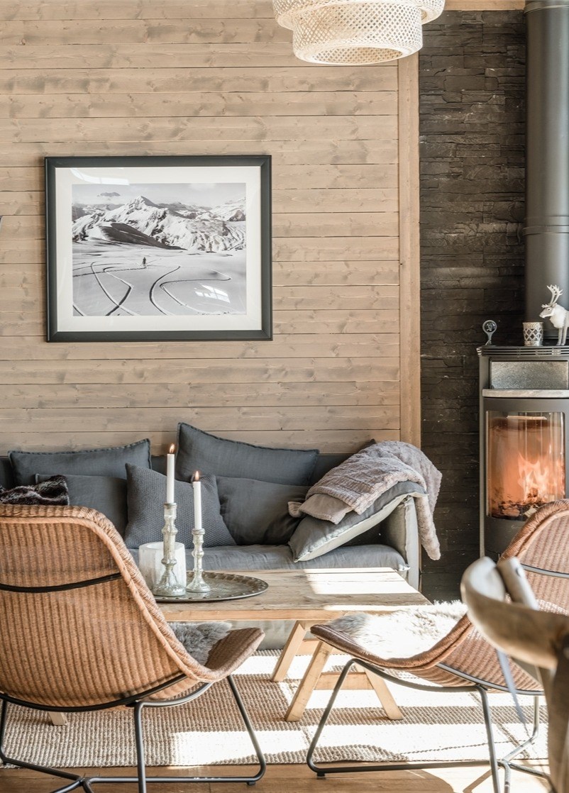 salon chalet contemporain salon chalet contemporain