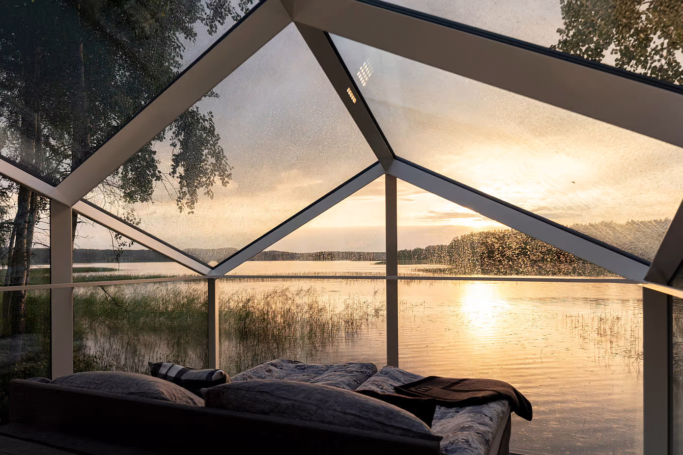 chambre tiny house en verre chambre tiny house en verre