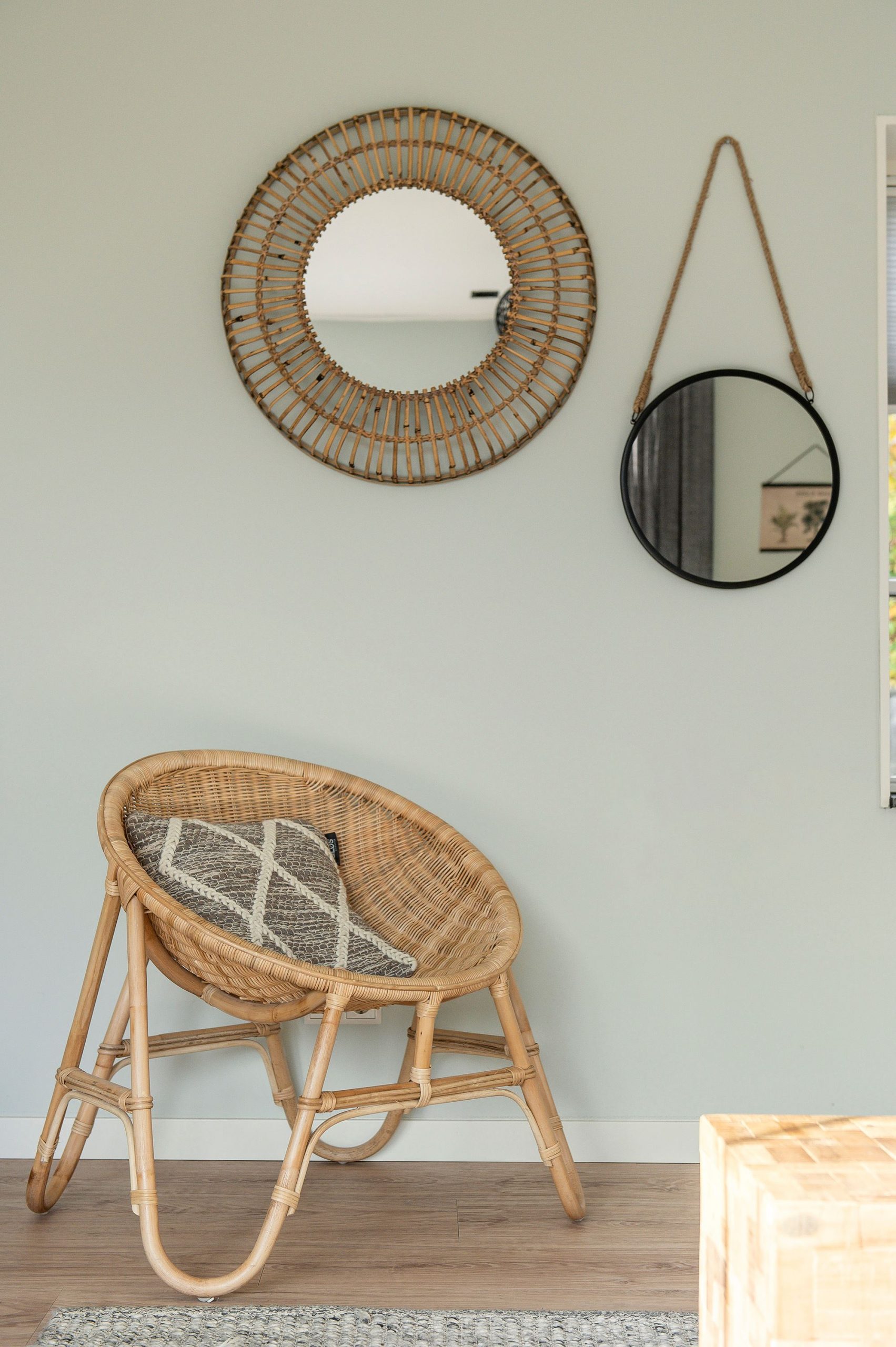 salon décoration contemporaine et naturelle