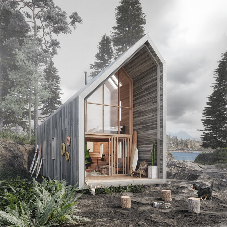 façade cabane contemporaine façade cabane contemporaine