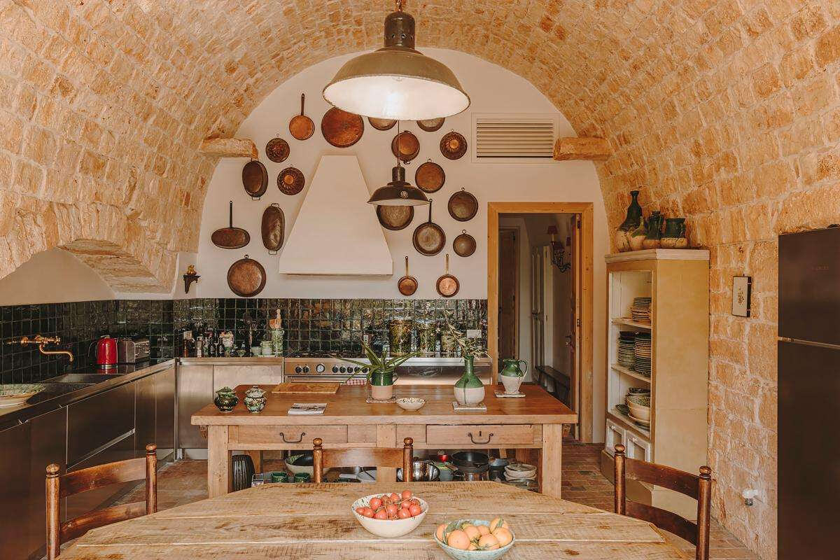 cuisine décoration rustique chic Casa Olivetta cuisine décoration rustique chic Casa Olivetta