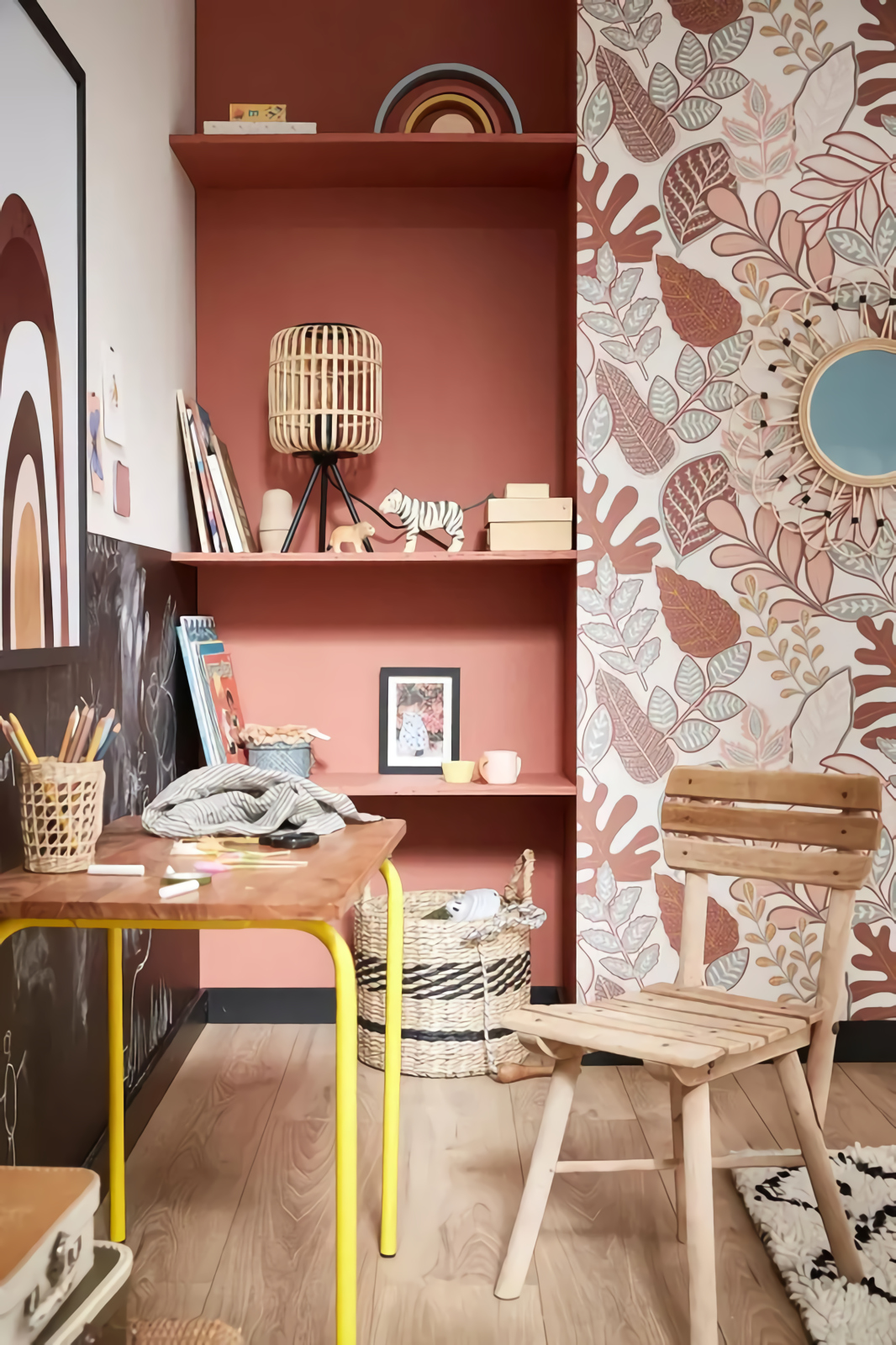espace bureau décoration bohème en terracotta espace bureau décoration bohème en terracotta