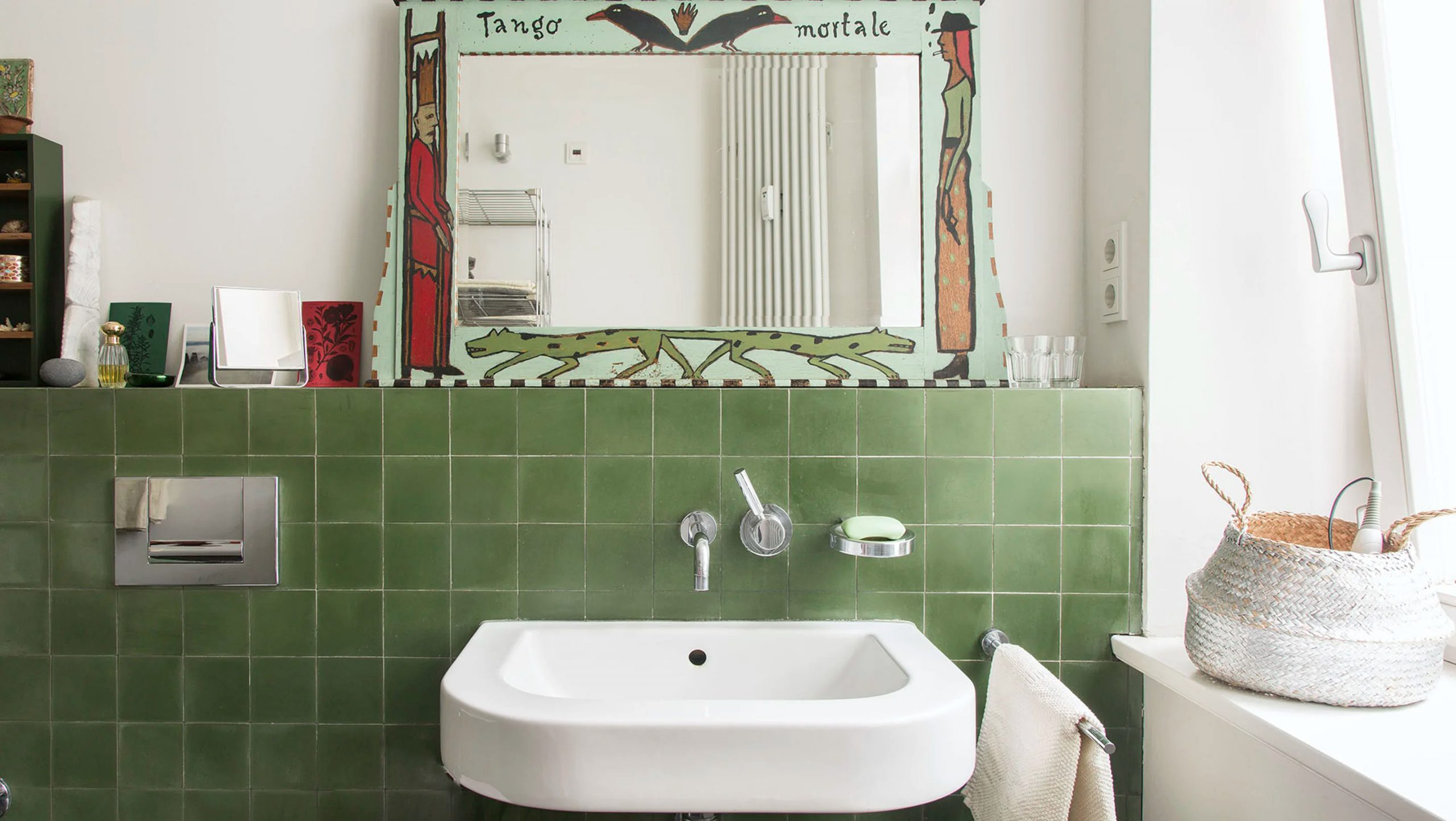 salle de bain verte salle de bain verte