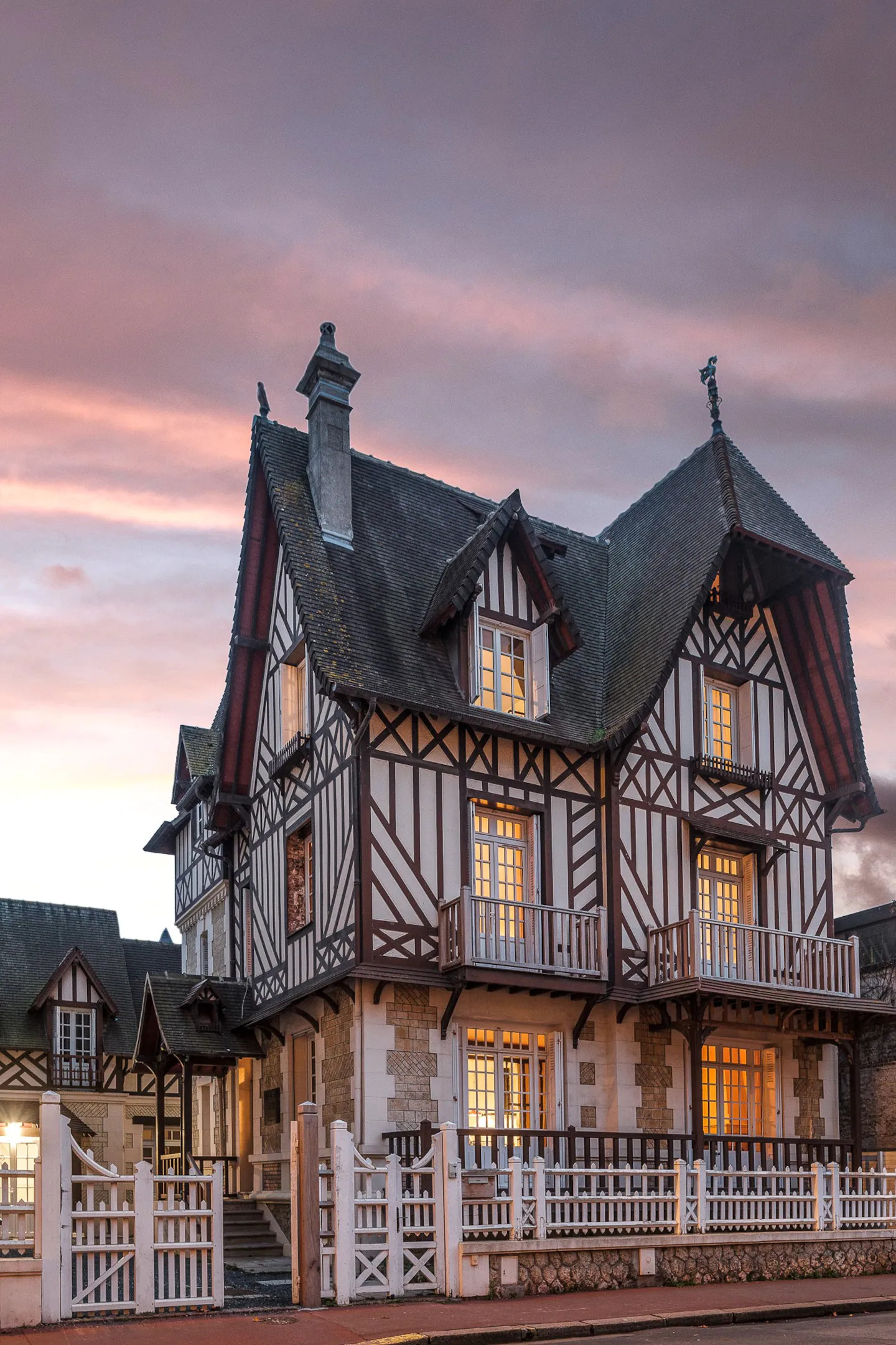 façade maison normande à colombages