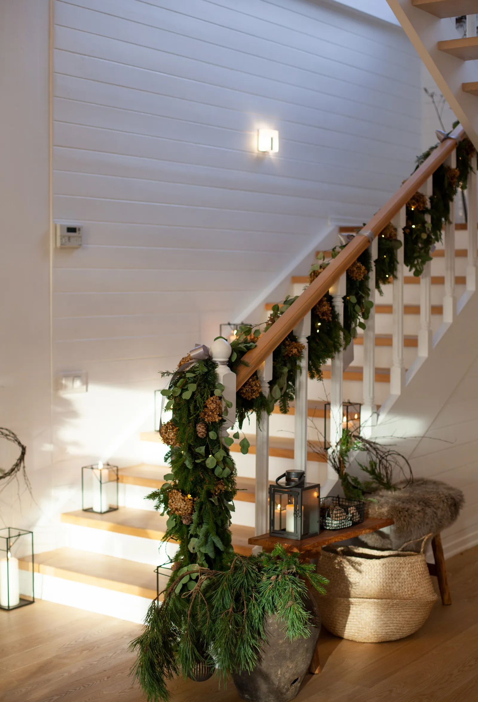 escalier décoration Noël escalier décoration Noël